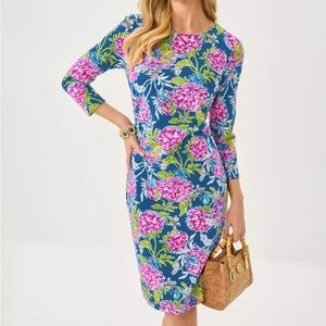 Lilly Pultizer Kyrie  Sheath Dress * Multi Dahlia Lucious* Sold Out @ Lilly